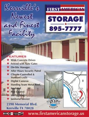 Kerrville's Finest Storage Facility!