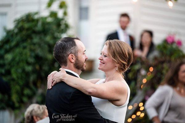 Dancing "Off The Deck" at The Stagecoach Inn Bed and Breakfast.