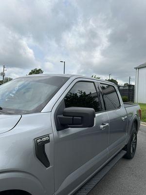 Ceramic tint done to this ford f-150