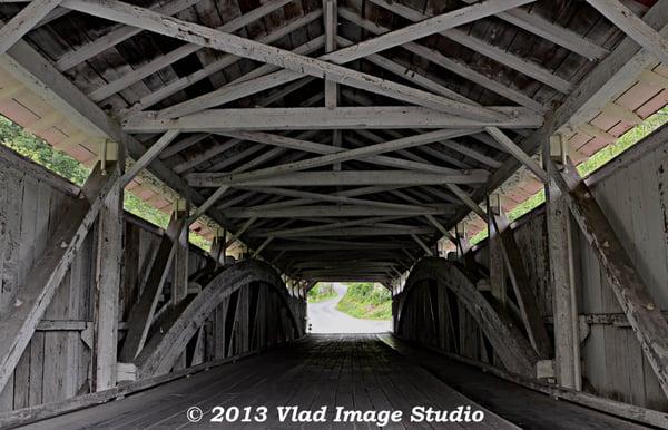 covered bridge at Trexler Preserve