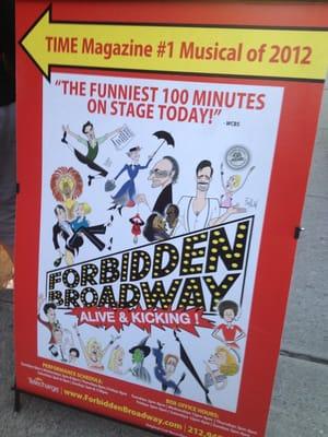 FORBIDDEN BROADWAY: ALIVE AND KICKING, 4-14-13