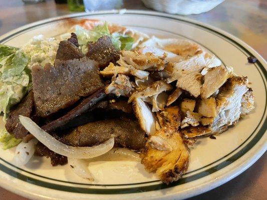 3. Chicken and Gyro Combo Plate