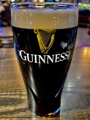 Guinness on tap.