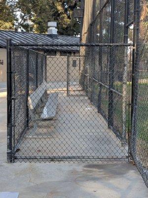 Visitor dugout at Will Bruce Memorial Field