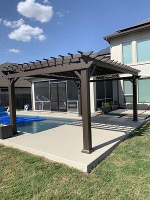 16x12 Metal Pergola