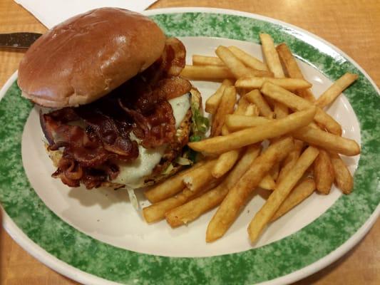 Bacon ranch garden burger. Lots  of bacon just how I like it!