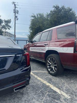 First class tire repair at my office.