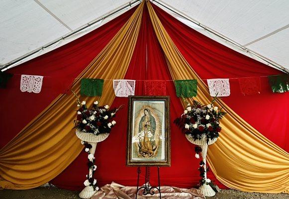 My virgin of Guadalupe looks sooo pretty .