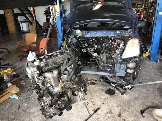 2005 Toyota Prius engine replacement