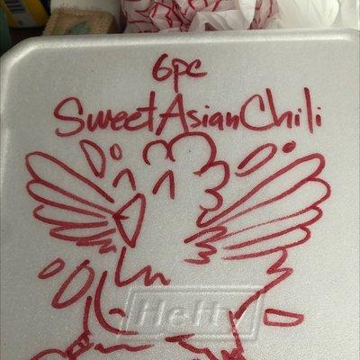 Sweet Asian chili wings.