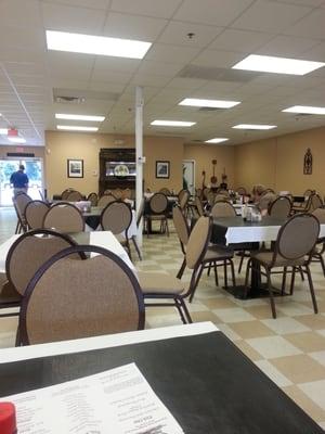 Inside the dining area