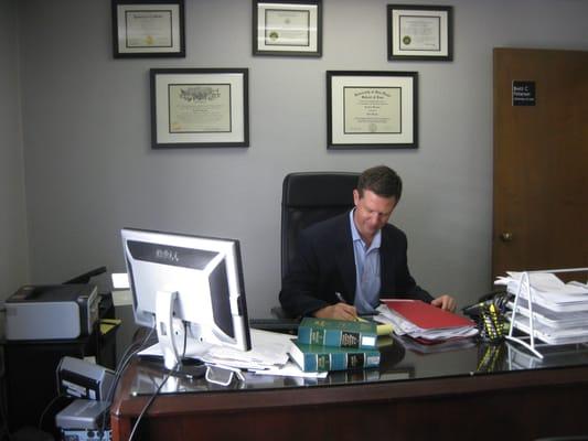 A cluttered desk is the sign of an ordered mind, right?