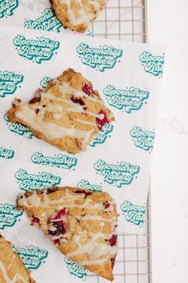 Gluten free cranberry orange scones