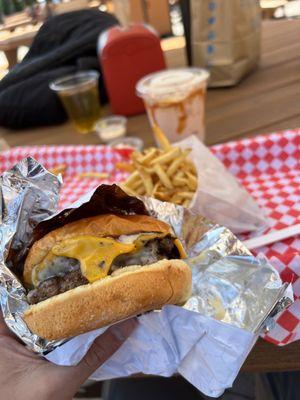 Wagyu truffle cheeseburger