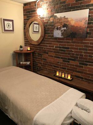 A cozy, serene environment for relaxation and healing