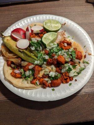 Chicken tacos