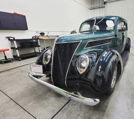 Beautiful 1937 Ford in the shop for a paint correction and a 5 year ceramic coating.