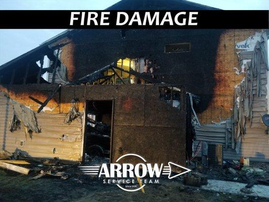 Arrow Service Team has members on staff who are certified in Fire and Smoke Restoration