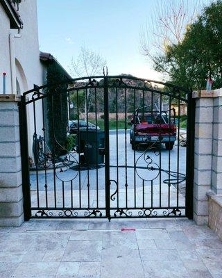 Custom Pedestrian Iron Gate.