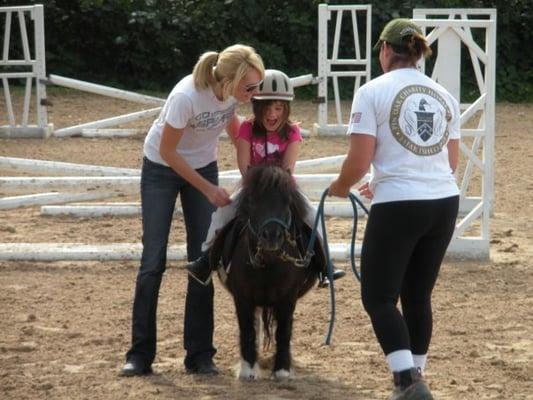 Shelby riding Ringo!