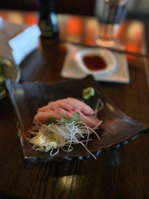 Hamachi sashimi (yellow fin tuna)!  Delicious!