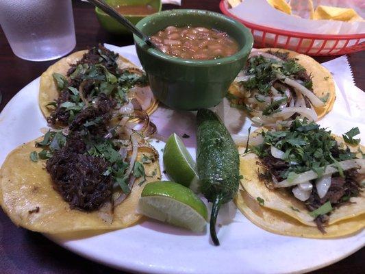 Mini tacos with Barbacoa