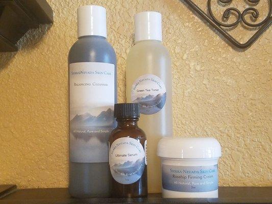 All natural skin care and body treatments.