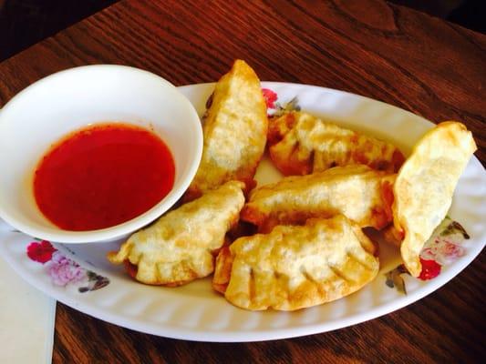 Pork Potstickers w/sweet chili dipping sauce