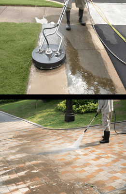 SIDEWALK & DRIVEWAY PRESSURE WASHING