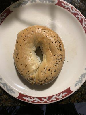 If I hadn't microwaved these bagels I wouldn't have been able to cut them in half. Not exaggerating.