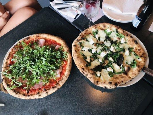 Pizza Prosciutto e Rucola & Fiorentina