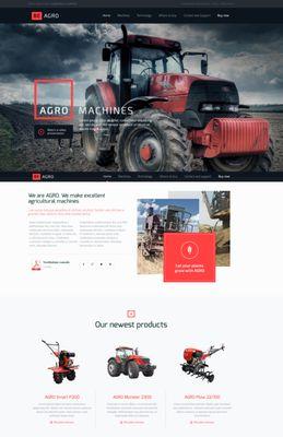 Houston Web Design - Web Theory Designs - Web Design Houston - Agriculture Mockup