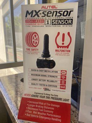 High quality tire pressure sensors in stock at our location!