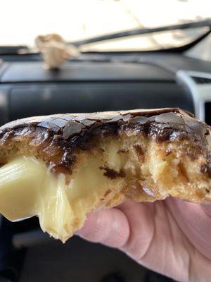 Custard filled chocolate goodness