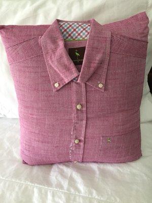 Memory pillow made from your loved ones shirt