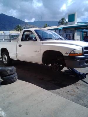 Had my tires done in under 25min.   Friendly guy, fast, to the point, great service overall