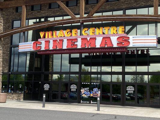 The front of the cinema.