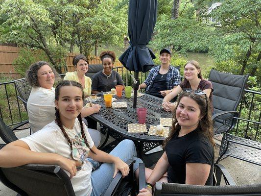 Exchange students from Serbia, Germany, Czech Republic and Poland with chaperones on an enhancement trip to Atlanta.