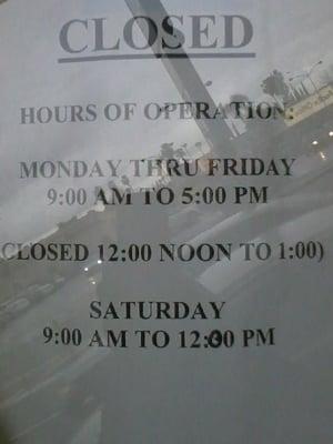 Store hours