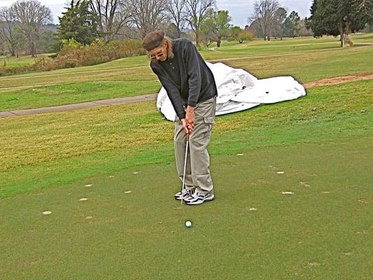 Putting for double bogey