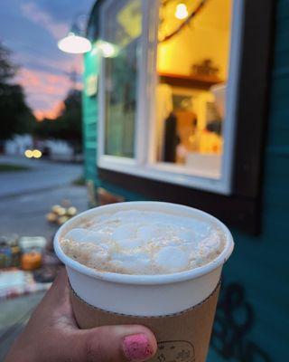 Toasted marshmallow latte