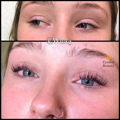 Keratin eyelash lift