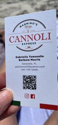 Since I didn't capture the blueberry cannoli here's the contact.