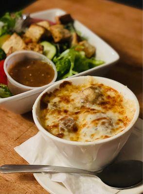 French Onion Soup w/salad