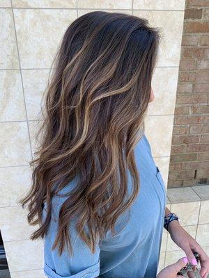 Brunette balayage