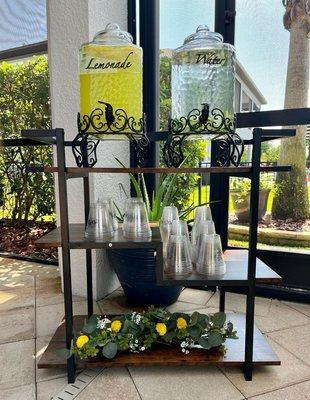 Water and Lemonade Station Rental