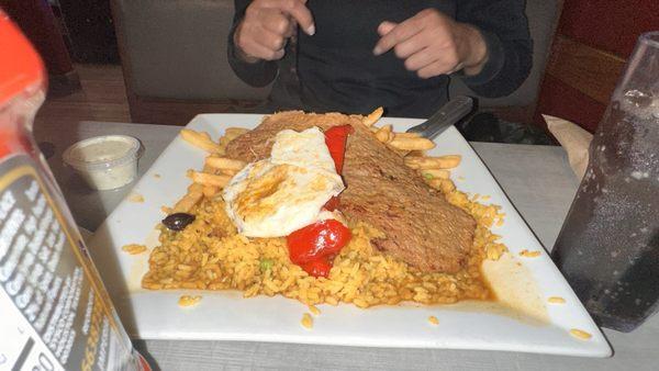 Portuguese steak plate