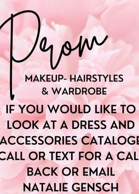 Prom makeup up is a service, I can also help you  blueprint your wardrobe