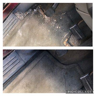 Before and after full service vacuum