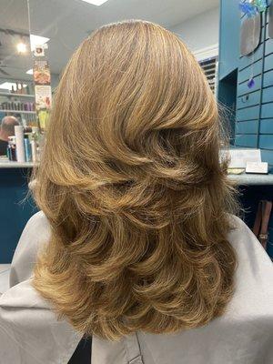 Another gorgeous style by Felicia. I've been coming to Pure Expression for over 15 years and she NEVER lets me down!